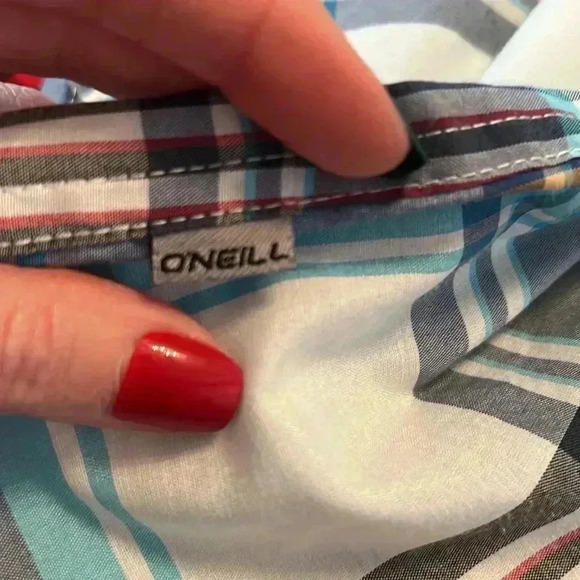 O’Neill Long Sleeve Plaid Button Down Shirt Size Medium - Picture 11 of 11